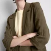 Strukturierter Blazer mit fallendem Revers Strukturierter Blazer mit fallendem Revers