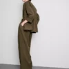 Strukturierter Blazer mit fallendem Revers Strukturierter Blazer mit fallendem Revers