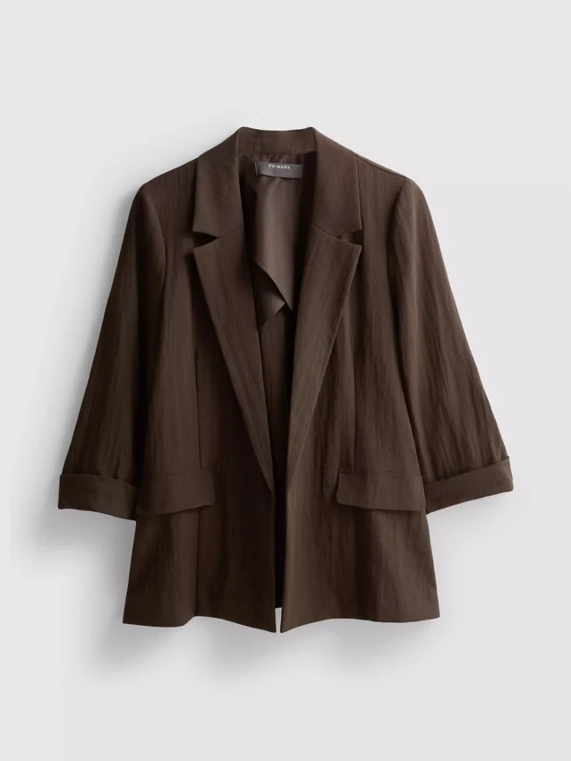 Strukturierter Blazer mit fallendem Revers Strukturierter Blazer mit fallendem Revers