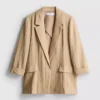 Strukturierter Blazer mit fallendem Revers Strukturierter Blazer mit fallendem Revers