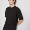 Strukturiertes, kastenförmiges T-Shirt Strukturiertes, kastenförmiges T-Shirt
