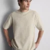 Strukturiertes, kastenförmiges T-Shirt Strukturiertes, kastenförmiges T-Shirt