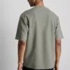 Strukturiertes, kastenförmiges T-Shirt Strukturiertes, kastenförmiges T-Shirt