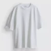 Strukturiertes, kastenförmiges T-Shirt Strukturiertes, kastenförmiges T-Shirt