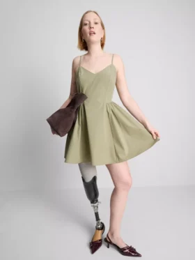 Strukturiertes Korsett-Minikleid
