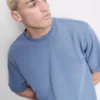 Strukturiertes Kurzarm-T-Shirt Strukturiertes Kurzarm-T-Shirt