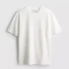 Strukturiertes Kurzarm-T-Shirt Strukturiertes Kurzarm-T-Shirt