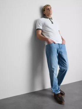 Strukturiertes Poloshirt