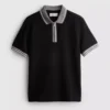 Strukturiertes Poloshirt