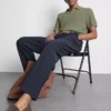 Strukturiertes Strick-Poloshirt Strukturiertes Strick-Poloshirt