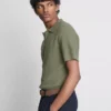 Strukturiertes Strick-Poloshirt Strukturiertes Strick-Poloshirt