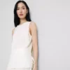 Strukturiertes Tanktop mit seitlichen Bändern Strukturiertes Tanktop mit seitlichen Bändern