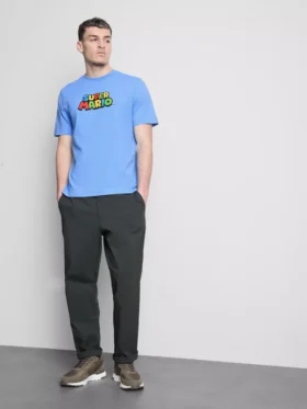Super-Mario-Hemd aus Baumwolle mit Grafikdruck