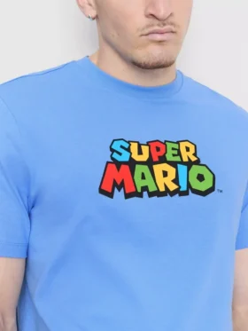 Super-Mario-Hemd aus Baumwolle mit Grafikdruck
