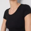 Superweiches Crop-Top mit U-Ausschnitt Superweiches Crop-Top mit U-Ausschnitt