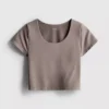 Superweiches Crop-Top mit U-Ausschnitt Superweiches Crop-Top mit U-Ausschnitt