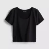 Superweiches Crop-Top mit U-Ausschnitt Superweiches Crop-Top mit U-Ausschnitt