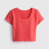 Superweiches Crop-Top mit U-Ausschnitt Superweiches Crop-Top mit U-Ausschnitt