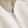 Sweatshirt aus Baumwollmischung mit halbem Reißverschluss Sweatshirt aus Baumwollmischung mit halbem Reißverschluss