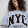 Sweatshirt mit Drop-Sleeves aus baumwollreicher NYC-Kollektion Sweatshirt mit Drop-Sleeves aus baumwollreicher NYC-Kollektion