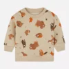 Sweatshirt mit Rundhalsausschnitt und Waldtier-Motiv Sweatshirt mit Rundhalsausschnitt und Waldtier-Motiv