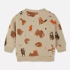 Sweatshirt mit Rundhalsausschnitt und Waldtier-Motiv Sweatshirt mit Rundhalsausschnitt und Waldtier-Motiv