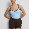Sweetheart-Tanktop aus baumwollreichem Material