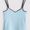 Sweetheart-Tanktop aus baumwollreichem Material
