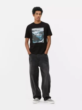 T-Shirt mit Dolomiten-Print