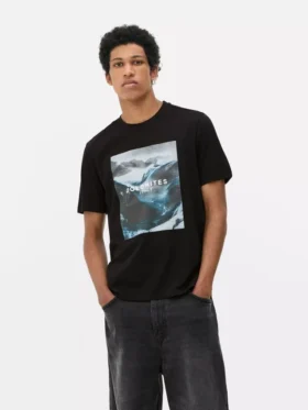 T-Shirt mit Dolomiten-Print