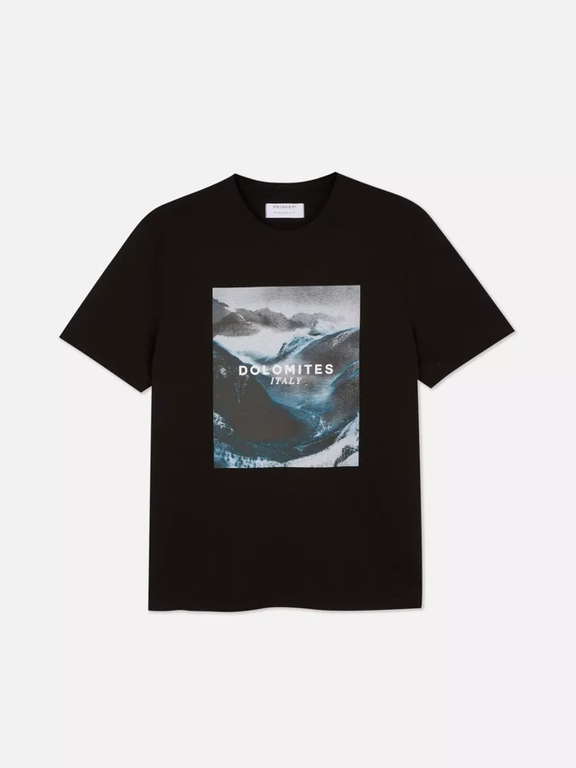 T-Shirt mit Dolomiten-Print T-Shirt mit Dolomiten-Print