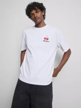 T-Shirt mit Kirschmotiv