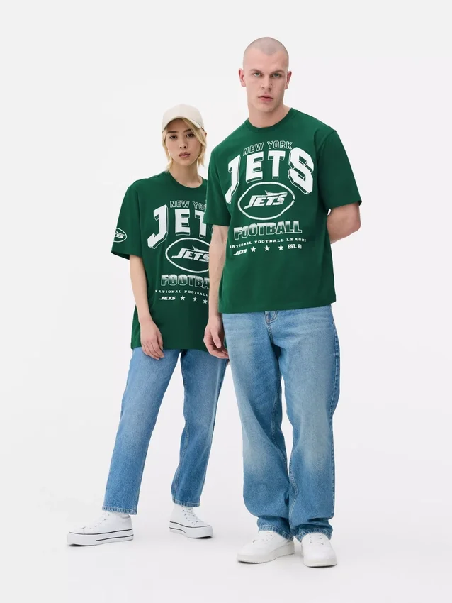 T-Shirt mit New York Jets-Logo T-Shirt mit New York Jets-Logo