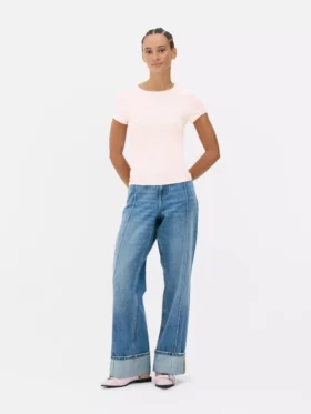 T-Shirt mit Rundhalsausschnitt, das wie eine zweite Haut sitzt