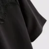 T-Shirt mit Spitzeneinsatz T-Shirt mit Spitzeneinsatz