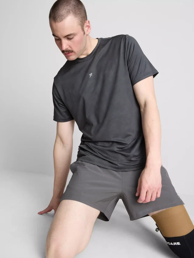 T-Shirt mit strukturiertem Muster T-Shirt mit strukturiertem Muster