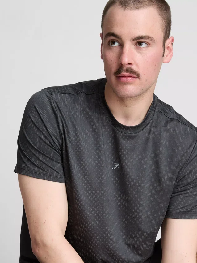 T-Shirt mit strukturiertem Muster T-Shirt mit strukturiertem Muster