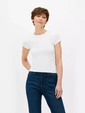 T-Shirt mit V-Ausschnitt