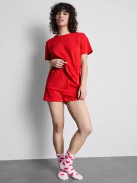 T-Shirt- und Shorts-Schlafanzug