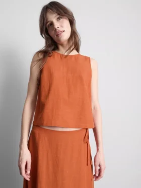 Tanktop aus Baumwollmischung
