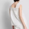 Tanktop mit Stickereieinsatz Tanktop mit Stickereieinsatz