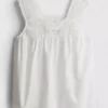 Tanktop mit Stickereieinsatz Tanktop mit Stickereieinsatz
