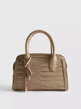 Tasche mit Krokodil-Optik