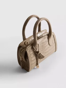 Tasche mit Krokodil-Optik