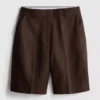 The Edit Bermuda shorts aus Leinen mit Falten The Edit Bermuda shorts aus Leinen mit Falten