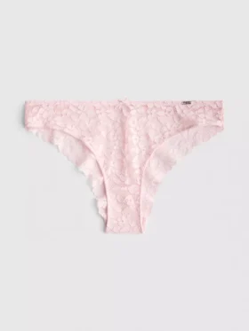 The Edit – Brasilian-Slip mit Blumen-Spitze