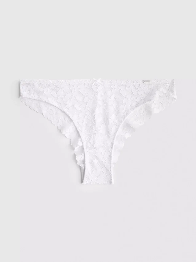 The Edit – Brasilian-Slip mit Blumen-Spitze The Edit – Brasilian-Slip mit Blumen-Spitze