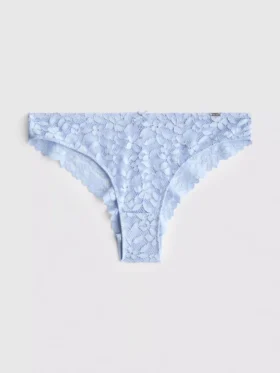 The Edit – Brasilian-Slip mit Blumen-Spitze