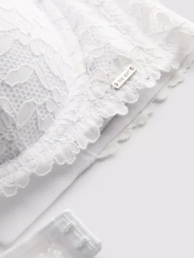 The Edit Push-up-BH aus floraler Spitze