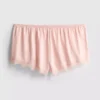 The Edit Satin-Spitzen-Schlafanzug-Shorts The Edit Satin-Spitzen-Schlafanzug-Shorts